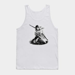 Lara Croft Drawing Tank Top